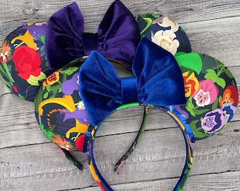 Golden Afternoon Flower Mouse Ears - Alice in Wonderland, Minnie Mouse, Mouse Mouse, , Floral, Flower and Garden