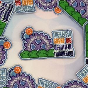 Opstrijkpatch Carousel of Progress Ride - Disney Ride-jas, rugzak, hoed Great Big Beautiful Tomorrow