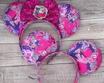 Madam Mim Mouse Ears -Sword In the Stone, Arthur, classic , Archimedes, Owl, dragon, , Minnie, disneyland