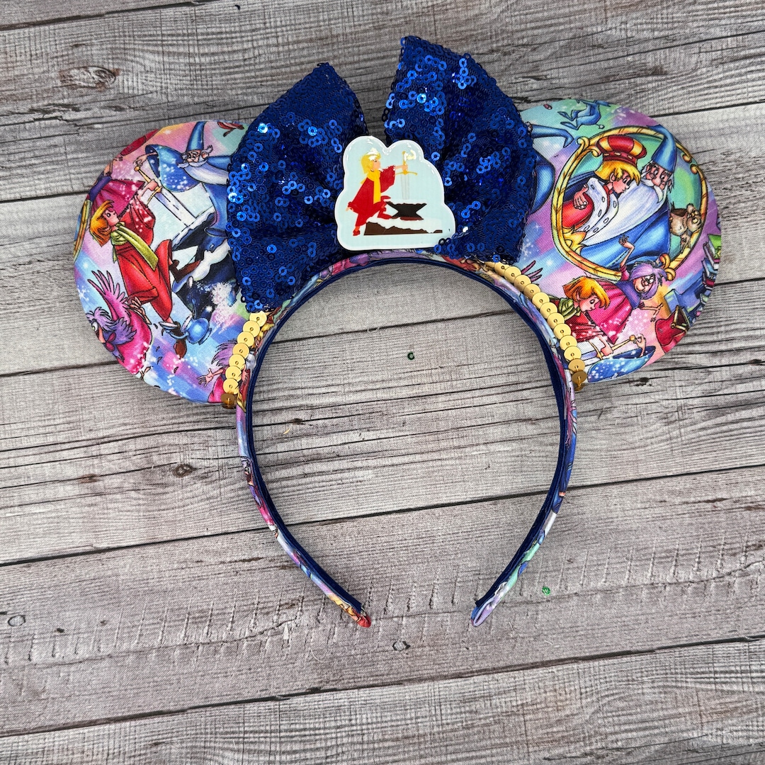 RTS Sword in the Stone Mouse Ears Merlin, Mim, Minnie, Mouse, Arthur ...