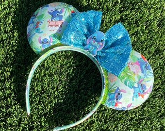 Geometric Stitch Mouse Ears - Minnie, A display picture 1