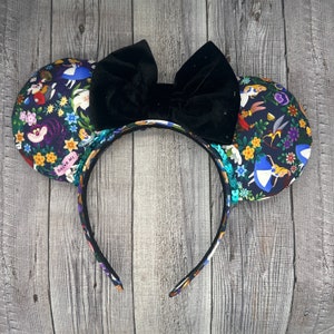 Alice in wonderland Mouse Ears - Minnie, Mouse, , fantasyland, white rabbit, princess,tea, mad hatter