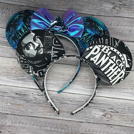 Marvel Black Panther Wakanda Forever Mickey Minnie headband Ears Black Panther Mouse Ears - Minnie, Mouse, Marvel, Wakanda  main image 4
