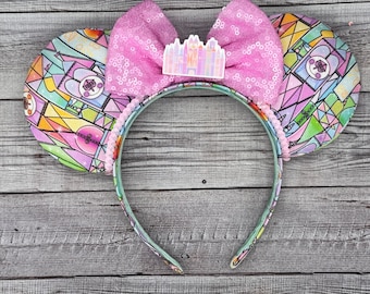 Pastel Small World Mouse Ears - Minnie, Mouse, Mouse, land, Disney, Disney Bounding, Magic Kingdom, Disney World, Headband