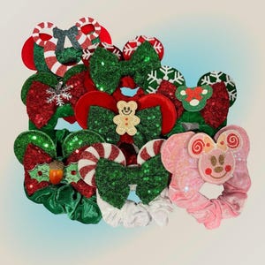 Oorscrunchies met kerstmuis