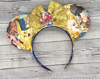 Beauty and The Beast Belle Mouse Ears - Christmas, Minnie Mouse, , Princess