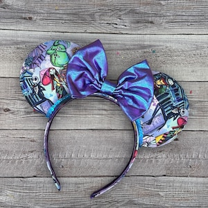 Haunted Mansion Nightmare Weihnachten Mausohren - Minnie, Maus, Maus, Land, Disney, Halloween, Weihnachten, Jack Skellington, World
