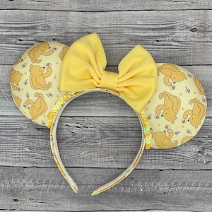 Vintage Pooh Bear Mouse Ears - Minnie, Mouse, Eeyore, Tigger, Piglet Inspired Ears, , Honey