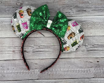 Coffee Lovers Mouse Ears - Minnie, Mouse, Starbucks, latte, frappuccino, disney, Magic Kingdom