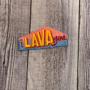 I Lava You Iron on patch - Pixar Short Volcano Hawaii