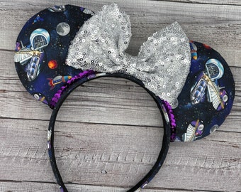 Space Mountain Mouse ears - Minnie, Mouse, Tomorrowland, land Attractions, Rides, Magic Kingdom