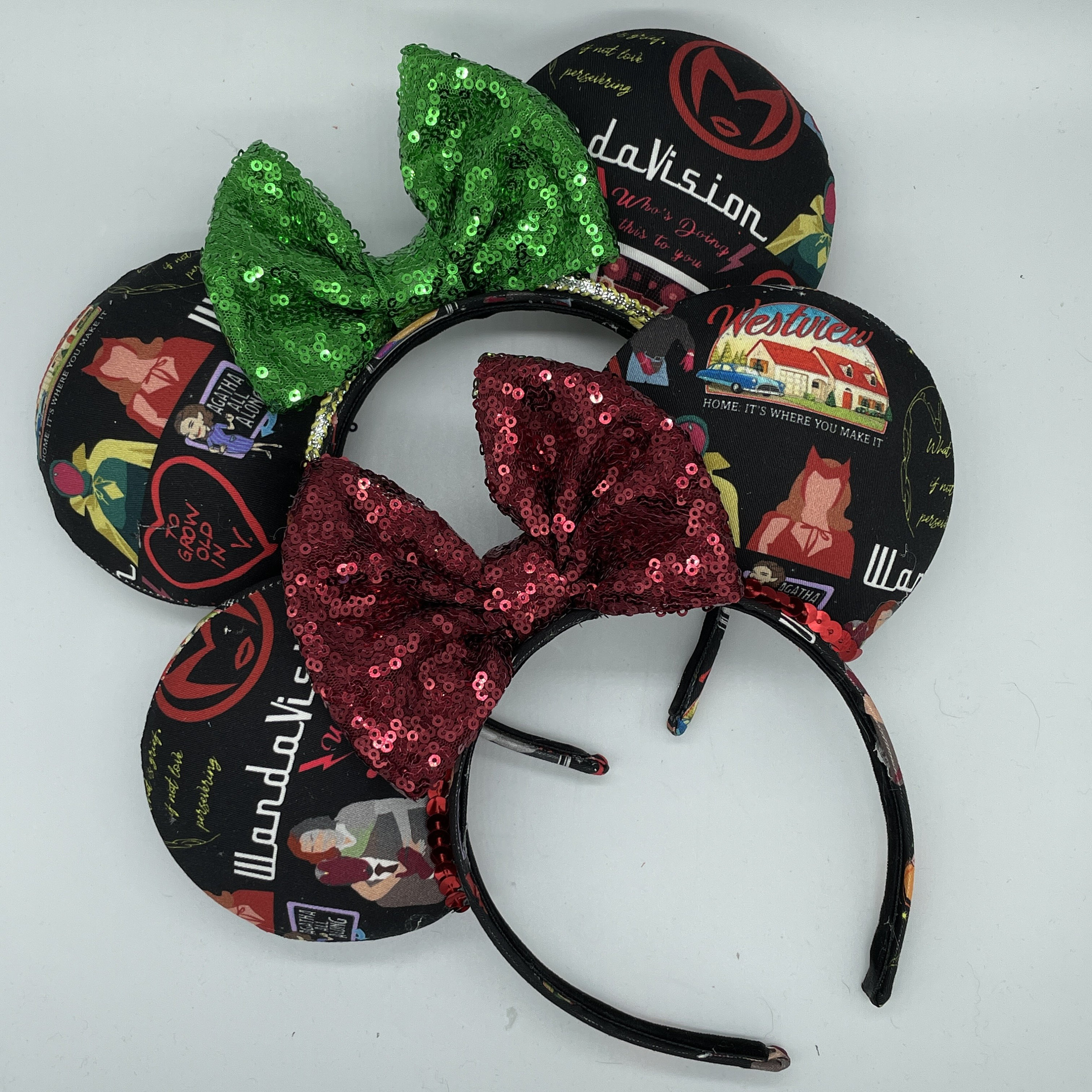 Handmade Wanda Vision Minnie Ears Wandavision Ears Wanda Maximoff Scarlet Witch Vision  main image 2