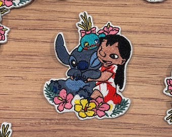 Stitch Lilo and Scrump Iron on patch - 626 lilo alien stitch DLAND