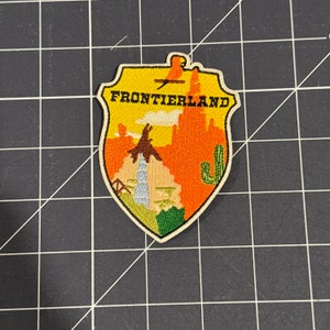 Frontierland Iron on patch - disneyland, thunder mountain