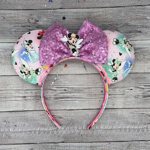Prinzessin Minnie Maus Ohren - Minnie, Schneewittchen, Tinkebell, Aschenputtel, Aurora, Prinzessin, Liebe,