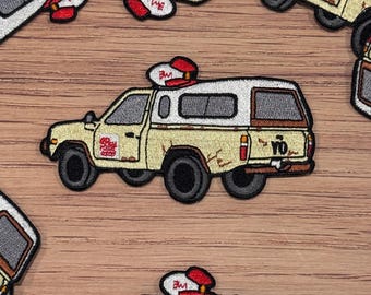 Pizza Planet Truck Iron on patch - toy story, woody, patch, heart hands DLAND