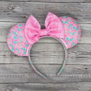 Mouse Flower Rose Ears Lilly Inspired, Mouse, Castle, Magic Kingdom, image 1