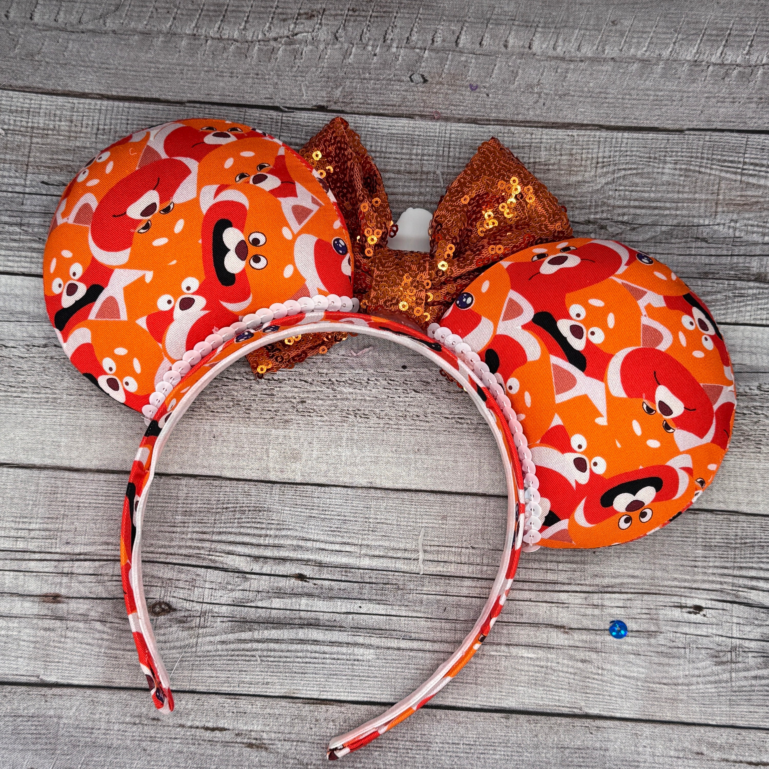 Turning Red Ear Headband NWT Disney Pixar Panda Minnie Ears NWOT Disney Parks Pixar Mei Lee Red Panda Turning Red Minnie  main image 2