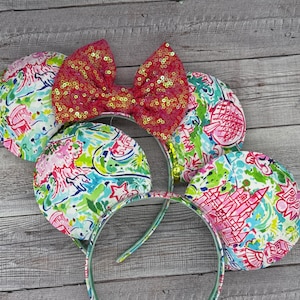 Lilly Pulitzer Minnie Ears - Etsy display picture 1