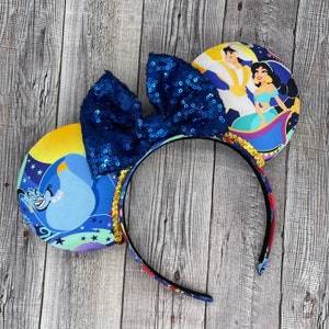 Aladdin Mouse Ears - jasmine, genie, jafar, sultan, rajah, Minnie, Mouse, , agrabah, magic kingdom