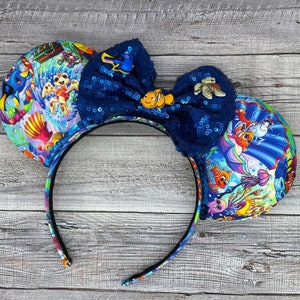 Finding Nemo Mouse Ears - Minnie, Mickey, , Pixar, Living Seas, Finding Dory, Epcot, Mine, Fish, Underwater