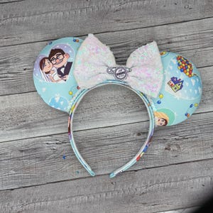 Up Carl and Ellie Mouse Ears - Kevin, Adventure is out there, Dug, Russel, , Balloons, , Minnie, Mouse