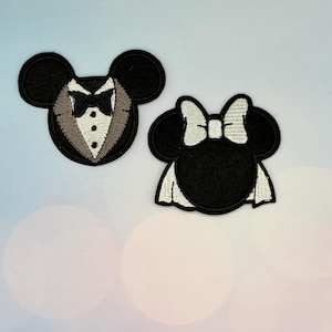 Bride or Groom Minnie Iron-on Patch - Ears Jacket, Backpack, Hat, DLAND Ships 4/21