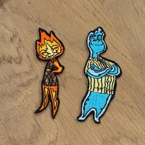 Parche termoadhesivo elemental de Wade & Ember - Pixar, chaqueta, mochila, gorra, Fire DLAND