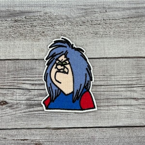 Madam Mim Iron-on Patch - Jacket, Backpack, Hat, sword in stone, villain