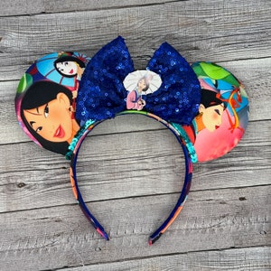 Mulan mouse Ears - Minnie, s mushu, ping, warrior, China, emperor, princess, Chinese New Year, dragon