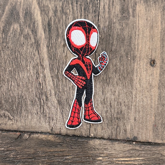 Miles Spin Iron on Patch - Spiderman DLAND - Etsy
