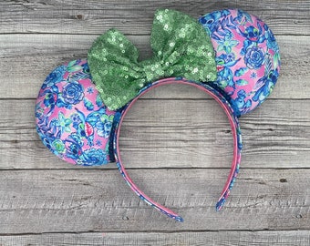 Stitch Flower Summer Ears - Lily Inspired, Mouse, Castle, Magic Kingdom,