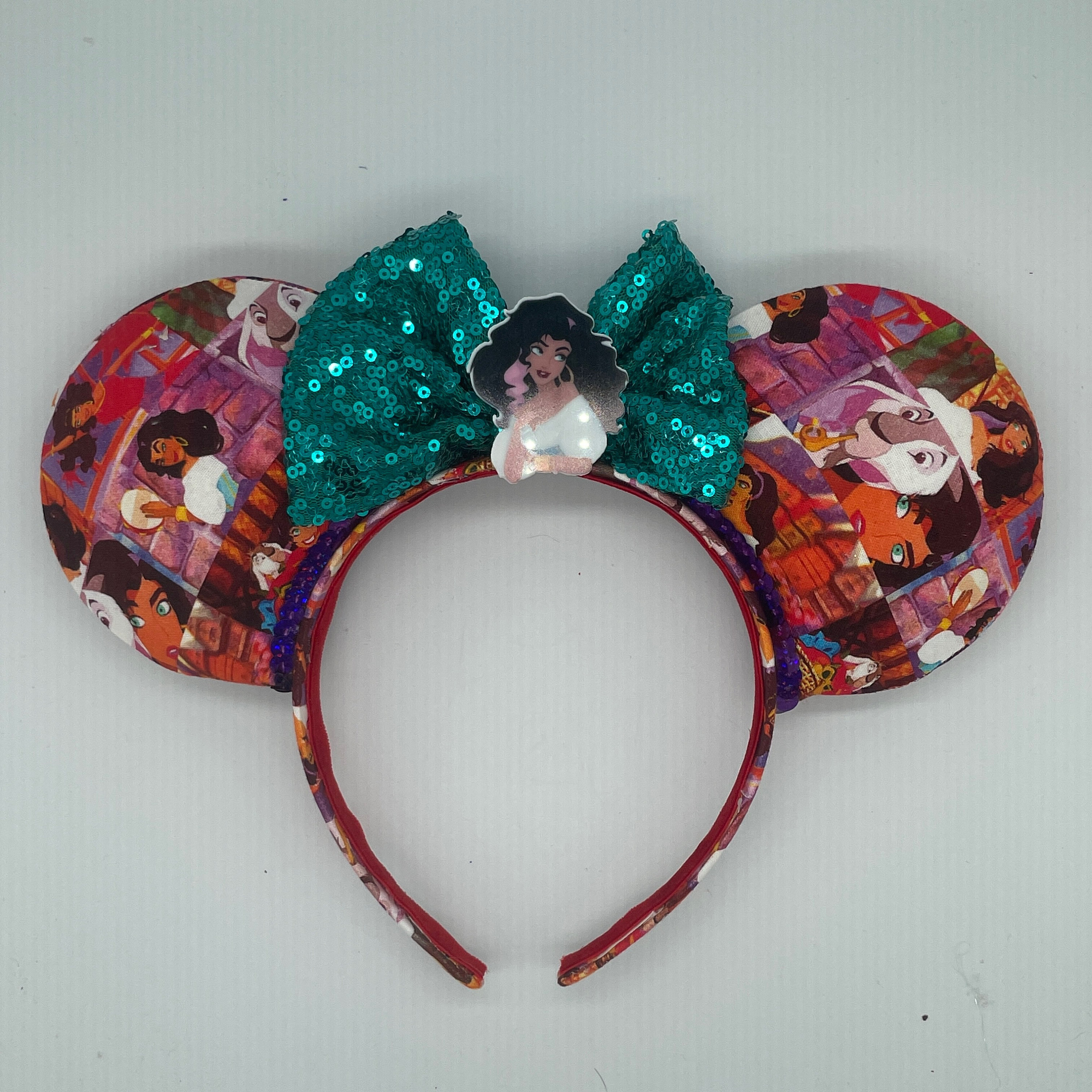 Hunchback of Norte dam Minnie ears Esmeralda Mouse Ears: Hunchback of Notre Dame, Purple Sequin  main image 4