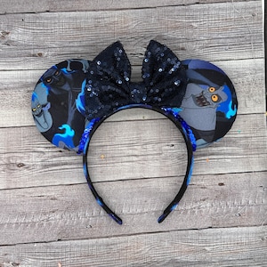 Hades Mouse Ears - Halloween, Villains, Flames, Herc , Megara, Fire, Minnie, Mouse Mouse, land, Not so Scary Party