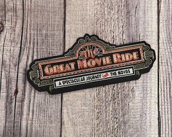 Parche termoadhesivo de la marquesina de la Gran Atracción Cinematográfica - Aplicación Disney DLAND