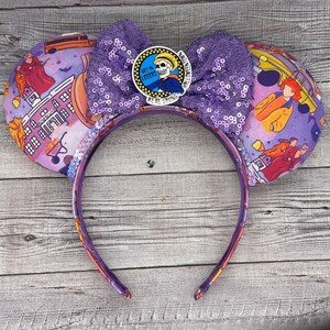 Halloween town Mouse Ears - Spiderweb, Minnie, Mouse, Jack o Lantern,  World, Disneyland, Candy, Party, Oogie