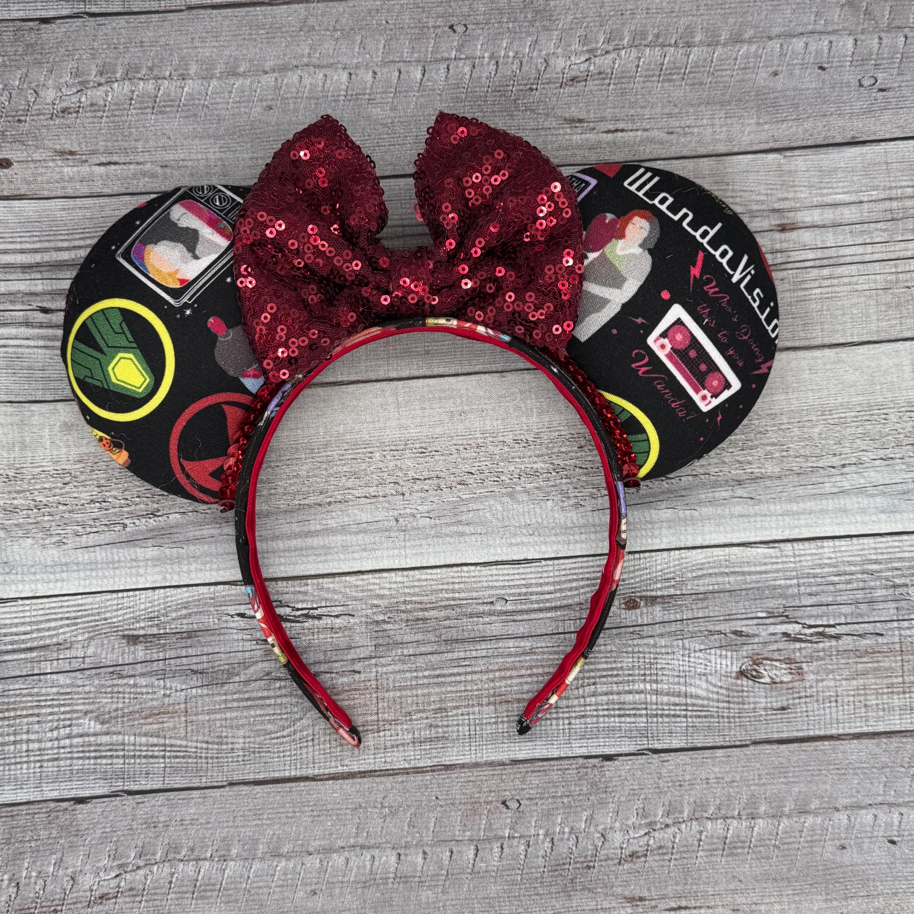 Wandavision Logo Mouse Ears - Minnie, Mouse, Marvel, Wanda 