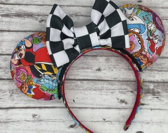 Wonderland Mouse Ears - Minnie, Mouse, Alice, Tweedles, White rabbit, Dinah, disney
