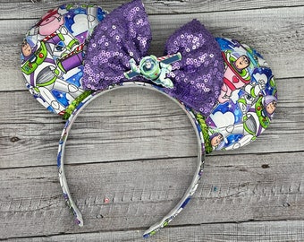 Orejas de ratón de Buzz Lightyear - Minnie, Mouse, Toy Story, Space Ranger, Woody, Niños, Buzz, Sox