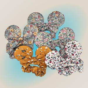 Minnie Ear Scrunchies - Florals