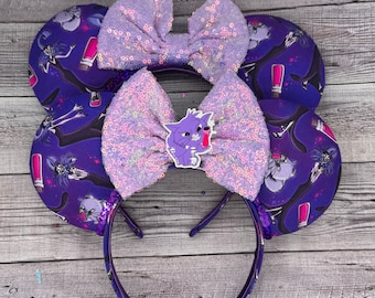 Yzma Mouse Ears - keizer nieuwe groove, Kuzco, lama, Minnie Mouse, Mouse Mouse, schurken, Kronk, Disneyland, Halloween