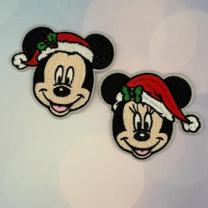 Jul Mickey & Minnie Ron-on Tygmärke - ryggsäck, jacka, mössa