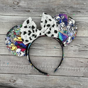 101 Dalmatian Mouse Ears - Minnie, Mouse, Dalmatians, Halloween, villains, party, fall, dots, , magic kingdom