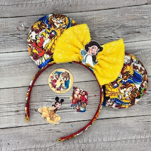 Beauty and The Beast Belle Mouse Ears - Christmas, Minnie Mouse, , Princess
