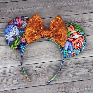 Finding Nemo Mouse Ears - Minnie, Mickey, Disney, Pixar, Living Seas, Finding Dory, Epcot, Mine, Fish, Underwater