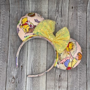 Pooh Bear Mouse Ears - Minnie, Mouse, Eeyore, Tigger, Piglet Inspired Ears, , Honey