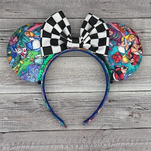 Alice in Wonderland Mouse Ears - Minnie, Mouse, , fantasyland, white rabbit, wonderland, tea, mad hatter