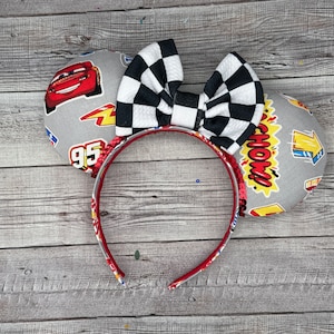 Lightning McQueen Logos Mouse Ears - Minnie, Mouse, Radiator Springs, Trucks, ca adventure, Cars, racing
