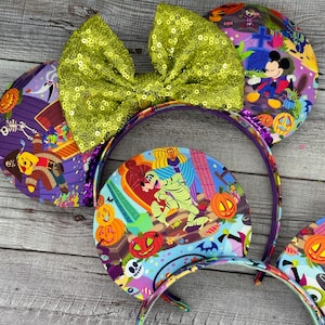 Halloween Mouse Ears - Spiderweb, Minnie, Mouse, Jack o Lantern,  World, Disneyland, Candy, Party, Oogie