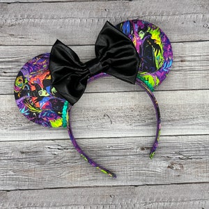 Maleficent Mouse Ears - Queen of Evil, Sleeping Beauty, Dragon, Mouse, Minnie, Horns, Villains, Halloween, Bad Girls,